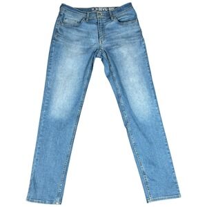 Devil Dog Jeans Mens 32x34‎ Blue Denim Medium Wash Slim Fit Straight Leg Outdoor